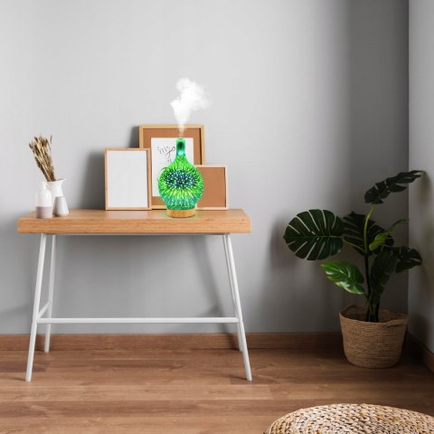Nawilżacz Powietrza Rgb Aromaterapia, Lampka Nocna, Timer, Czujnik Wody