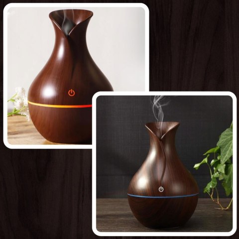 Nawilżacz Powietrza Ultradźwiękowy 150Ml Rgb + 12 Olejków Aromaterapia