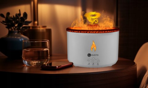 Nawilżacz Powietrza Ultradźwiękowy Aromaterapia Tryb Wulkan I Płomień 300Ml