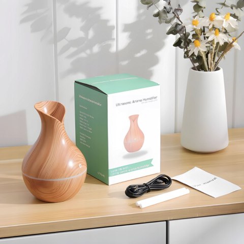 Nawilżacz Powietrza Ultradźwiękowy Z Dyfuzorem, Led Rgb I Aromaterapią Usb