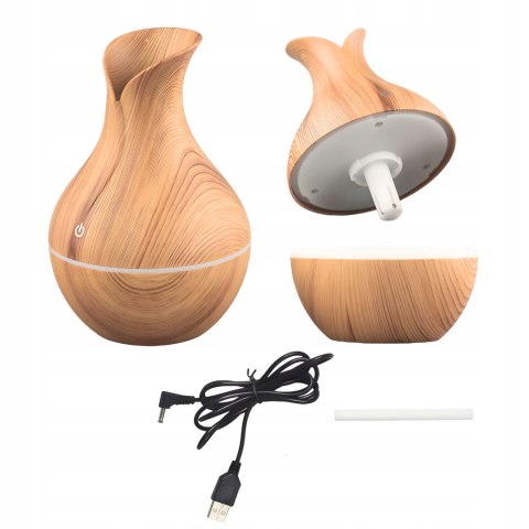 Nawilżacz Powietrza Ultradźwiękowy Z Dyfuzorem, Led Rgb I Aromaterapią Usb