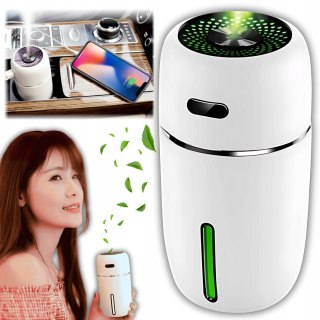 Ultradźwiękowy Nawilżacz Powietrza 300Ml Z Led Rgb Do Domu I Samochodu