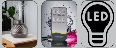 Dyfuzor Aromatyczny I Nawilżacz Powietrza Spa 10 400 Ml Z Timerem I Led