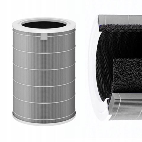 Filtr Oczyszczający Xiaomi Air Purifier 360° Hepa 4-Warstwowy Z Chip Rfid