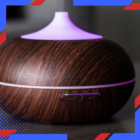 Nawilżacz 4W1 400Ml Led Z Dyfuzorem, Aromaterapią, Jonizacją I Pilotem
