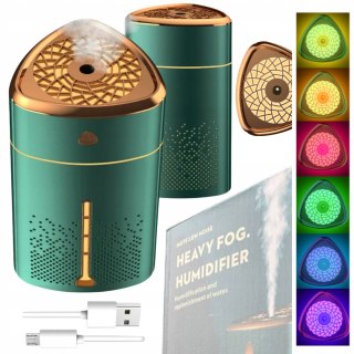 Nawilżacz 5W1 Ultradźwiękowy, Lampka Led, Dyfuzor, Aromaterapia I Jonizator