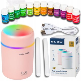 Nawilżacz Powietrza, Dyfuzor Aromaterapia I Mini Lampka Rgb 12 Zapachów