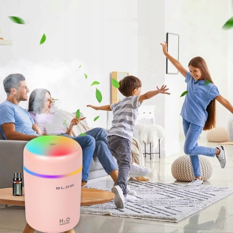 Nawilżacz Powietrza, Dyfuzor Aromaterapia I Mini Lampka Rgb 12 Zapachów