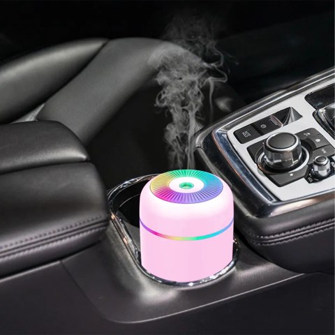Nawilżacz Powietrza, Dyfuzor Aromaterapia I Mini Lampka Rgb 12 Zapachów