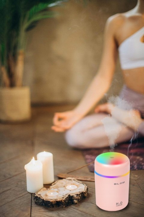 Nawilżacz Powietrza, Dyfuzor Aromaterapia I Mini Lampka Rgb 12 Zapachów