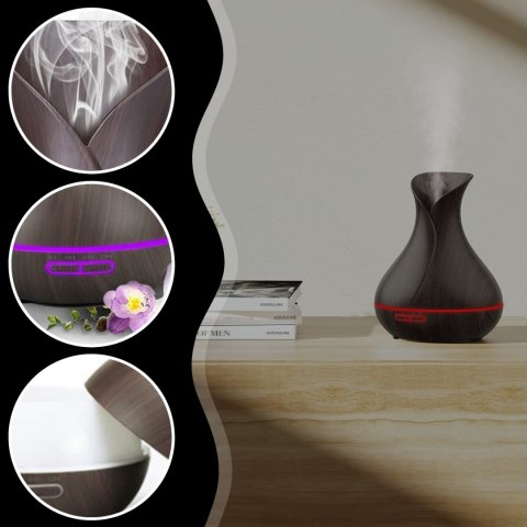 Nawilżacz Powietrza Dyfuzor Z Aromaterapią 400Ml Z 12 Olejkami Memflow