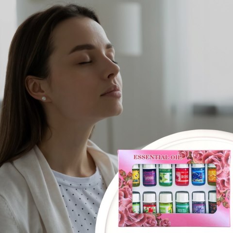 Nawilżacz Powietrza Dyfuzor Z Aromaterapią 400Ml Z 12 Olejkami Memflow