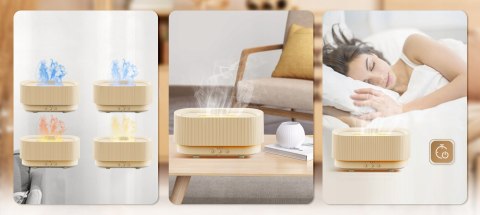 Nawilżacz Powietrza Dyfuzor Zapachowy Ultradźwiękowy Led Usb 300Ml 2/4/6H