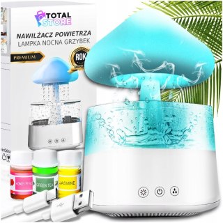 Nawilżacz Powietrza Grzybek Led Z Aromaterapią I Lampką Nocną 450Ml