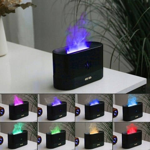 Nawilżacz Powietrza Kominek Led, Lampka Nocna, Aromaterapia, Dyfuzor Usb