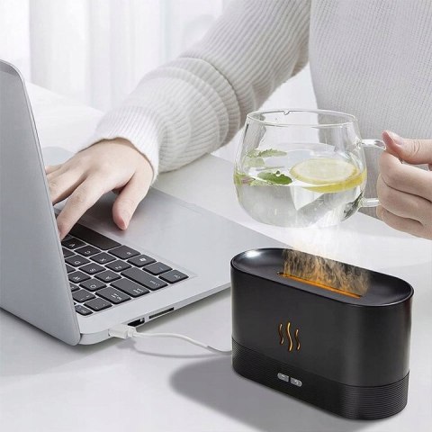 Nawilżacz Powietrza Kominek Led, Lampka Nocna, Aromaterapia, Dyfuzor Usb