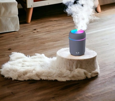 Nawilżacz Powietrza Ultradźwiękowy Dyfuzor Zapachowy, 300Ml, Rgb Led Aroma