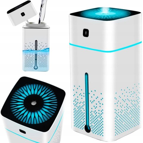 Nawilżacz Powietrza Ultradźwiękowy Usb 1000Ml Aromaterapia Jonizator Led