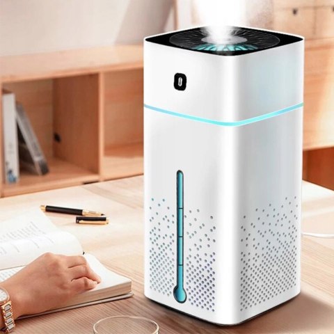 Nawilżacz Powietrza Ultradźwiękowy Usb 1000Ml Aromaterapia Jonizator Led
