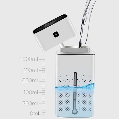 Nawilżacz Powietrza Ultradźwiękowy Usb 1000Ml Aromaterapia Jonizator Led