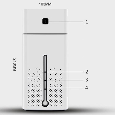 Nawilżacz Powietrza Ultradźwiękowy Usb 1000Ml Aromaterapia Jonizator Led