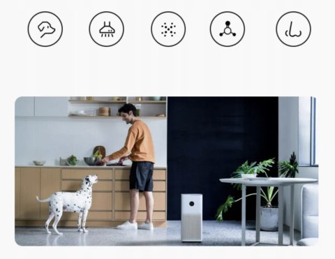Oczyszczacz Powietrza Xiaomi Smart Air Purifier 4 Hepa 99,97% 48M² Cichy