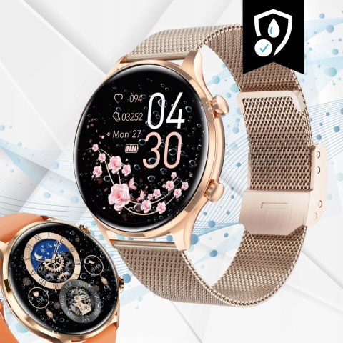 Smartwatch Vess Qs40 Damski Ze Sportowymi Trybami I Monitorowaniem Zdrowia