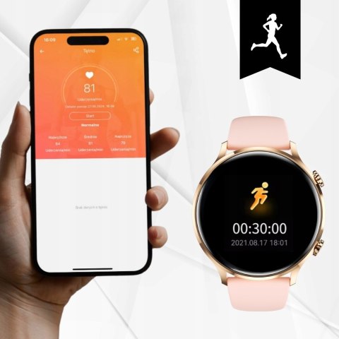 Smartwatch Vess Qs40 Damski Ze Sportowymi Trybami I Monitorowaniem Zdrowia