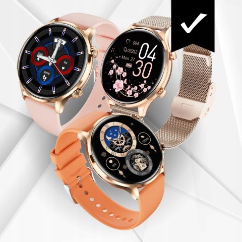 Smartwatch Vess Qs40 Damski Ze Sportowymi Trybami I Monitorowaniem Zdrowia