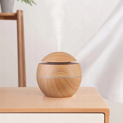 Ultradźwiękowy Nawilżacz Powietrza Z Dyfuzorem I Aromaterapią Usb 200Ml Led