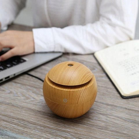 Ultradźwiękowy Nawilżacz Powietrza Z Dyfuzorem I Aromaterapią Usb 200Ml Led