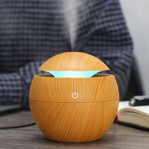 Ultradźwiękowy Nawilżacz Powietrza Z Dyfuzorem I Aromaterapią Usb 200Ml Led