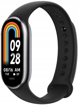 Xiaomi Smart Band 8 Czarny, Amoled 1,62 5 Atm, Licznik Kalorii, Serca
