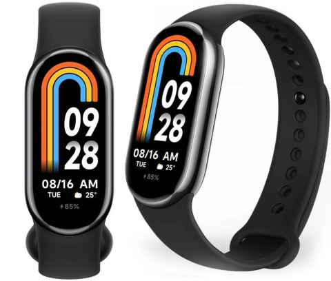 Xiaomi Smart Band 8 Czarny, Amoled 1,62 5 Atm, Licznik Kalorii, Serca