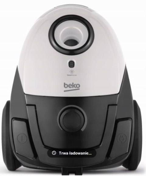Odkurzacz Beko Vcc34801aw Workowy 800W Hepa, Regulacja Mocy, Miękkie Koła