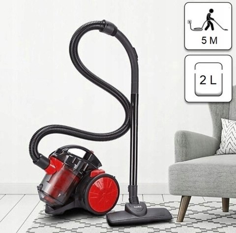 Odkurzacz Bezworkowy Cyklonowy 4000W Hepa 2L Multicyclone Regulacja Ssania