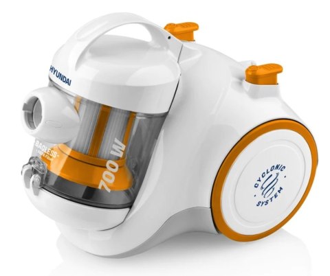 Odkurzacz Bezworkowy Hyundai Vc009 700W Cyklonowy Hepa 1,5L 360° Koła Eco