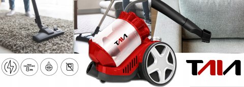 Odkurzacz Cyklonowy Taia 8247 4000W Bezworkowy 3L Filtr Hepa Z Akcesoriami