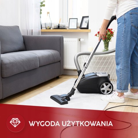 Odkurzacz Workowy Mpm Mod-54 850W 3,5L Filtr Hepa I Zwijacz Przewodu Domu