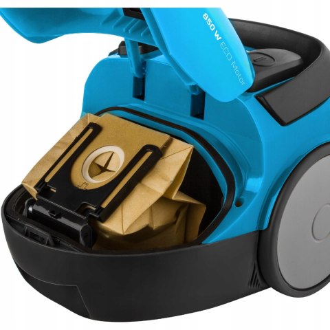 Odkurzacz Workowy Sencor 850W Niebieski 1,5L Cichy 5M Kabel 5-Filtrowy 79Db