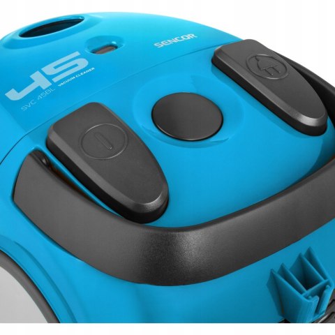 Odkurzacz Workowy Sencor 850W Niebieski 1,5L Cichy 5M Kabel 5-Filtrowy 79Db