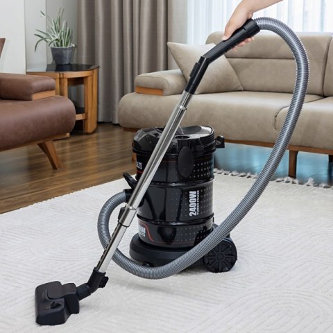 Uniwersalny Odkurzacz Przemysłowy 2400W 21L Bezworkowy, Dmuchawa, Odrzutnik