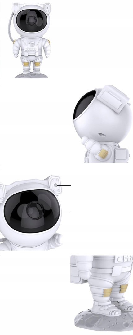 Lampka Nocna Projektor Gwiazd Astronauta Rzutnik Dla Dzieci Laser + Pilot