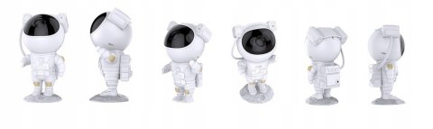 Lampka Nocna Projektor Gwiazd Astronauta Rzutnik Dla Dzieci Laser + Pilot