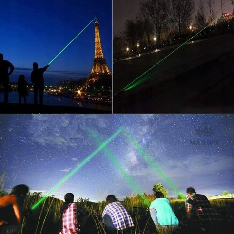 Laser Ultra Wskaźnik Laserowy Akumulator Ładowarka 4W1zielony Mocny 90000W