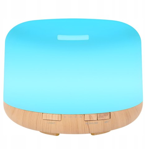 Nawilżacz Powietrza 500Ml 12W Z Pilotem, Lampka Nocna, Aromaterapia, Rgb