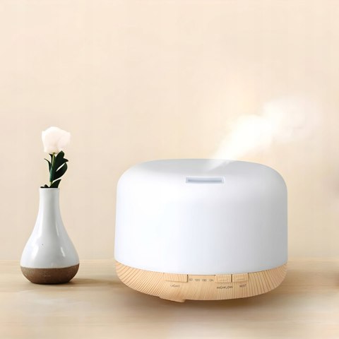 Nawilżacz Powietrza 500Ml 12W Z Pilotem, Lampka Nocna, Aromaterapia, Rgb