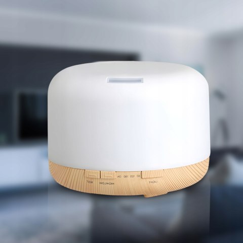 Nawilżacz Powietrza 500Ml 12W Z Pilotem, Lampka Nocna, Aromaterapia, Rgb