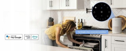 Oczyszczacz Powietrza Levoit Core 200S Hepa H13 Smart Wifi 3-Filtracja 35M2