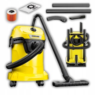 Odkurzacz Bezworkowy 1000W Sucho/Mokro 17L Z Funkcją Wydmuchu I Akcesoriami